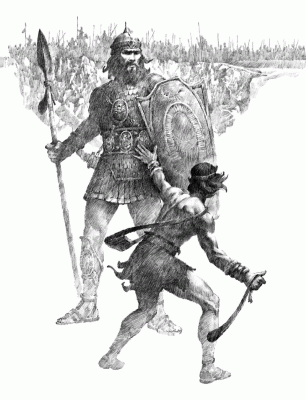 David and Goliath mormon