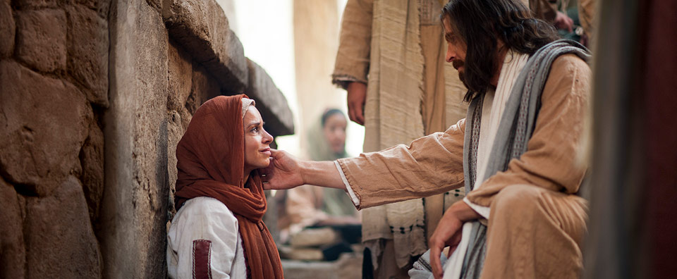 Jesus heals a woman of faith